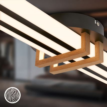 Brilo - LED lubinis šviestuvas TINKA LED/30W/230V 3000K juodas