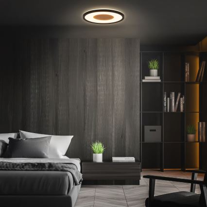 Brilo - LED lubų šviestuvas SUFIT WOOD LED/18W/230V 3000K Ø 29 cm