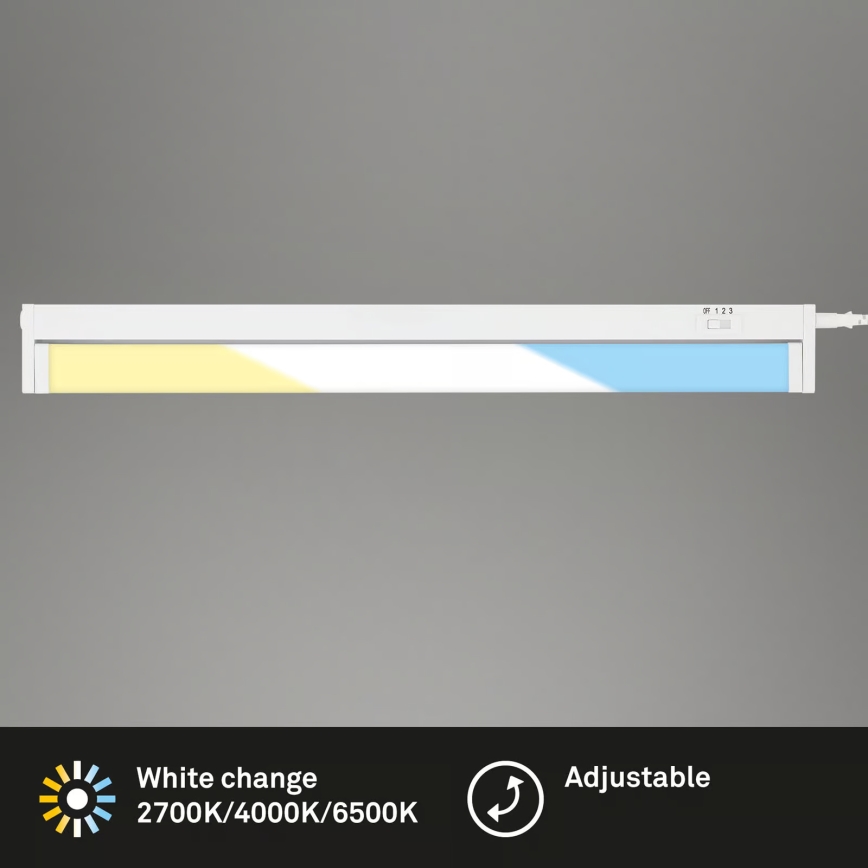 Brilo - LED po spintelės šviestuvas LED/6W/230V 2700/4000/6500K 54,5 cm balta