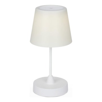 Brilo - LED Pritemdoma įkraunama lauko stalinė lempa LED/3W/5V IP44 balta