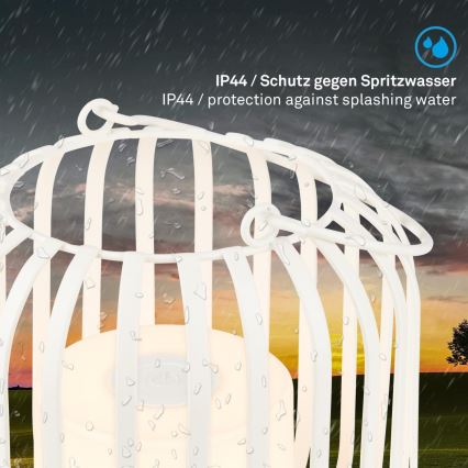 Brilo - LED šviesos reguliavimas rechargeable lauko Stalinis šviestuvas LED/2W/5V IP44 balta