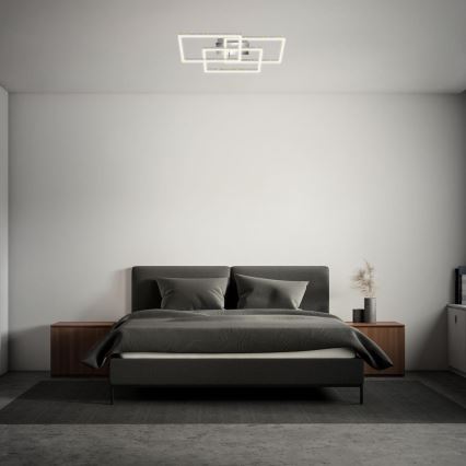 Brilo - LED Pritemdomas lubinis šviestuvas FRAME LED/57W/230V 3000K matinis chromas