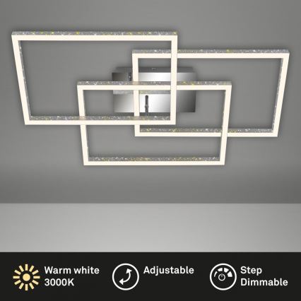 Brilo - LED Pritemdomas lubinis šviestuvas FRAME LED/57W/230V 3000K matinis chromas