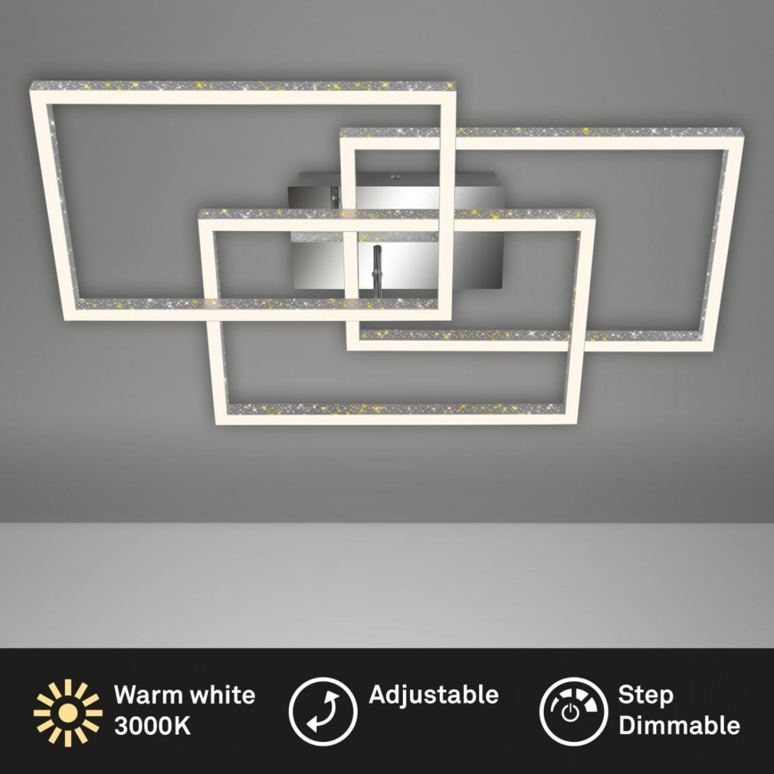 Brilo - LED Pritemdomas lubinis šviestuvas FRAME LED/57W/230V 3000K matinis chromas