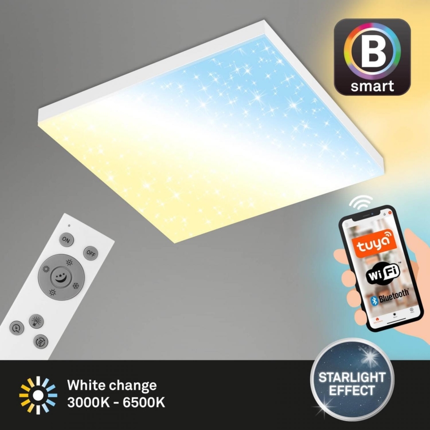 Brilo - LED Pritemdomas lubinis šviestuvas FRAMELESS LED/24W/230V 3000-6500K Wi-Fi Tuya + nuotolinio valdymo pultas