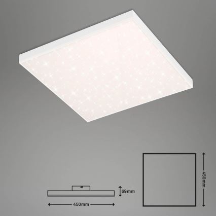 Brilo - LED Pritemdomas lubinis šviestuvas FRAMELESS LED/24W/230V 3000-6500K Wi-Fi Tuya + nuotolinio valdymo pultas