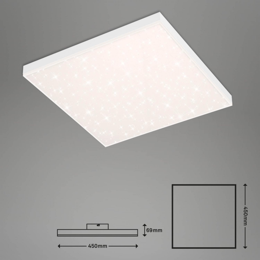 Brilo - LED Pritemdomas lubinis šviestuvas FRAMELESS LED/24W/230V 3000-6500K Wi-Fi Tuya + nuotolinio valdymo pultas
