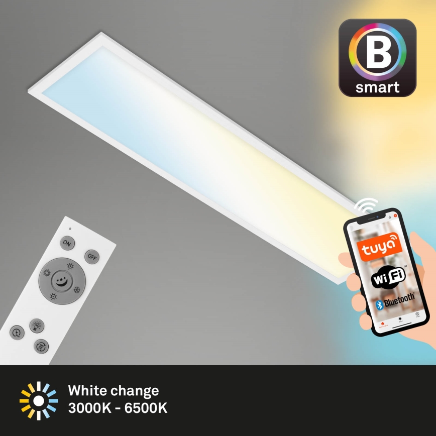 Brilo - LED Pritemdomas lubinis šviestuvas PIATTO LED/28W/230V 3000-6500K Wi-Fi Tuya + nuotolinio valdymo pultas