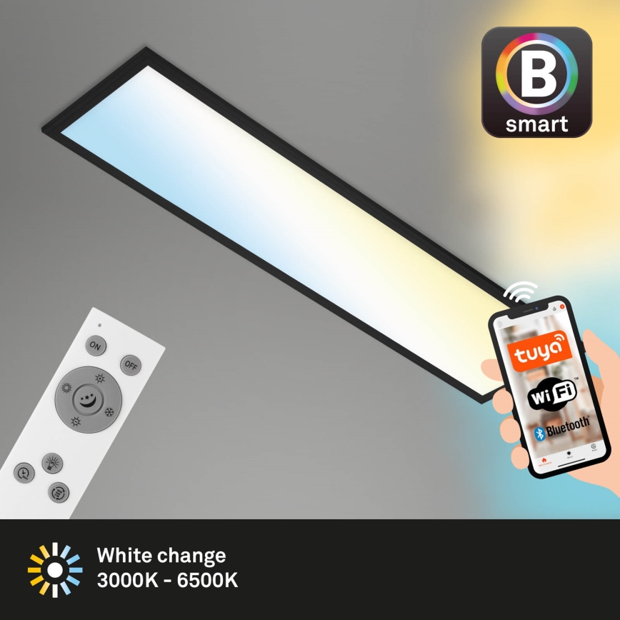 Brilo - LED Pritemdomas lubinis šviestuvas PIATTO LED/28W/230V 3000-6500K Wi-Fi Tuya + nuotolinio valdymo pultas
