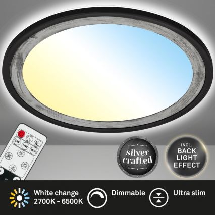 Brilo - LED Pritemdomas lubinis šviestuvas SLIM LED/22W/230V 2700-6500K + nuotolinio valdymo pultas