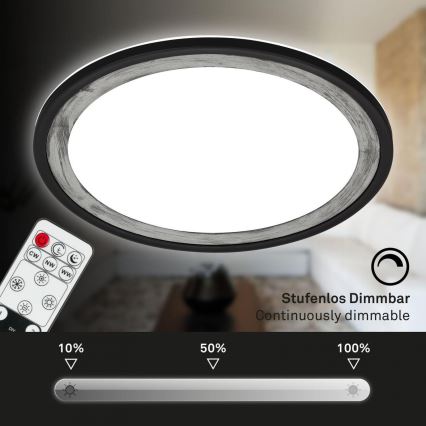 Brilo - LED Pritemdomas lubinis šviestuvas SLIM LED/22W/230V 2700-6500K + nuotolinio valdymo pultas