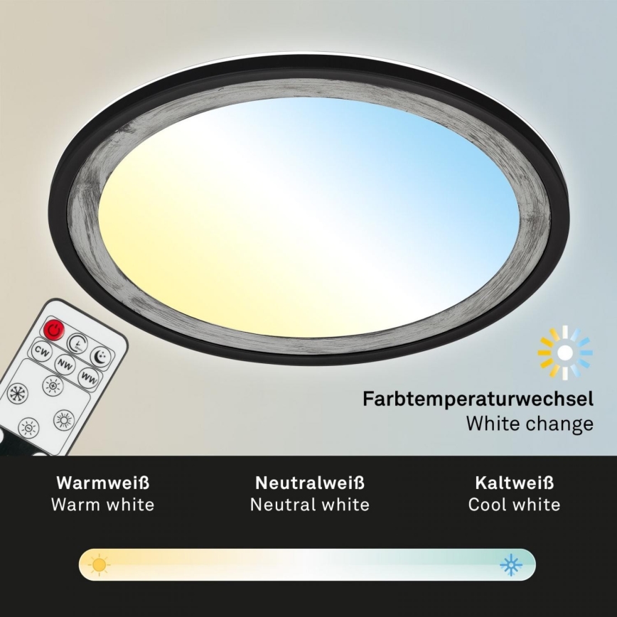 Brilo - LED Pritemdomas lubinis šviestuvas SLIM LED/22W/230V 2700-6500K + nuotolinio valdymo pultas
