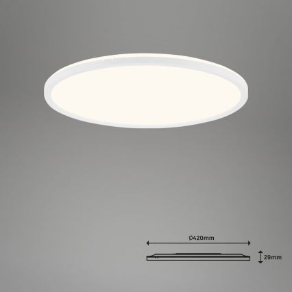 Brilo - LED Pritemdomas lubinis šviestuvas SLIM LED/22W/230V 2700-6500K Wi-Fi Tuya + nuotolinio valdymo pultas