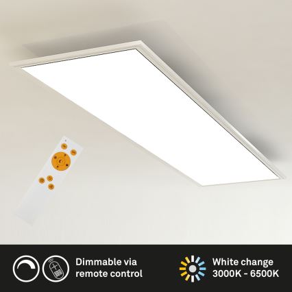 Brilo - LED Pritemdomas lubinis šviestuvas SLIM LED/24W/230V 3000-6500K 100x25 cm + nuotolinio valdymo pultas