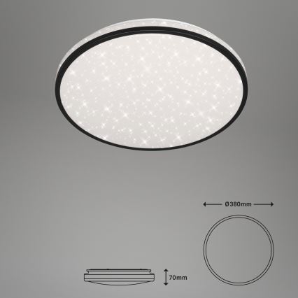 Brilo - LED Pritemdomas lubinis šviestuvas STARRY SKY LED/24W/230V 3000-6000K + nuotolinio valdymo pultas