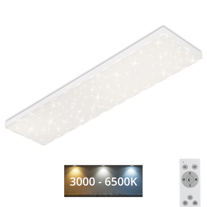 Brilo - LED Pritemdomas lubinis šviestuvas STARRY SKY LED/24W/230V 3000-6500K + nuotolinio valdymo pultas