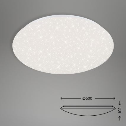 Brilo - LED Pritemdomas lubinis šviestuvas STARRY SKY LED/40W/230V 3000-6000K + nuotolinio valdymo pultas