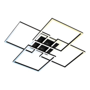 Brilo - LED Pritemdomas lubų šviestuvas FRAME LED/50W/230V 2700-6500K 72,4x72,4cm juoda Wi-Fi Tuya + nuotolinis valdymas