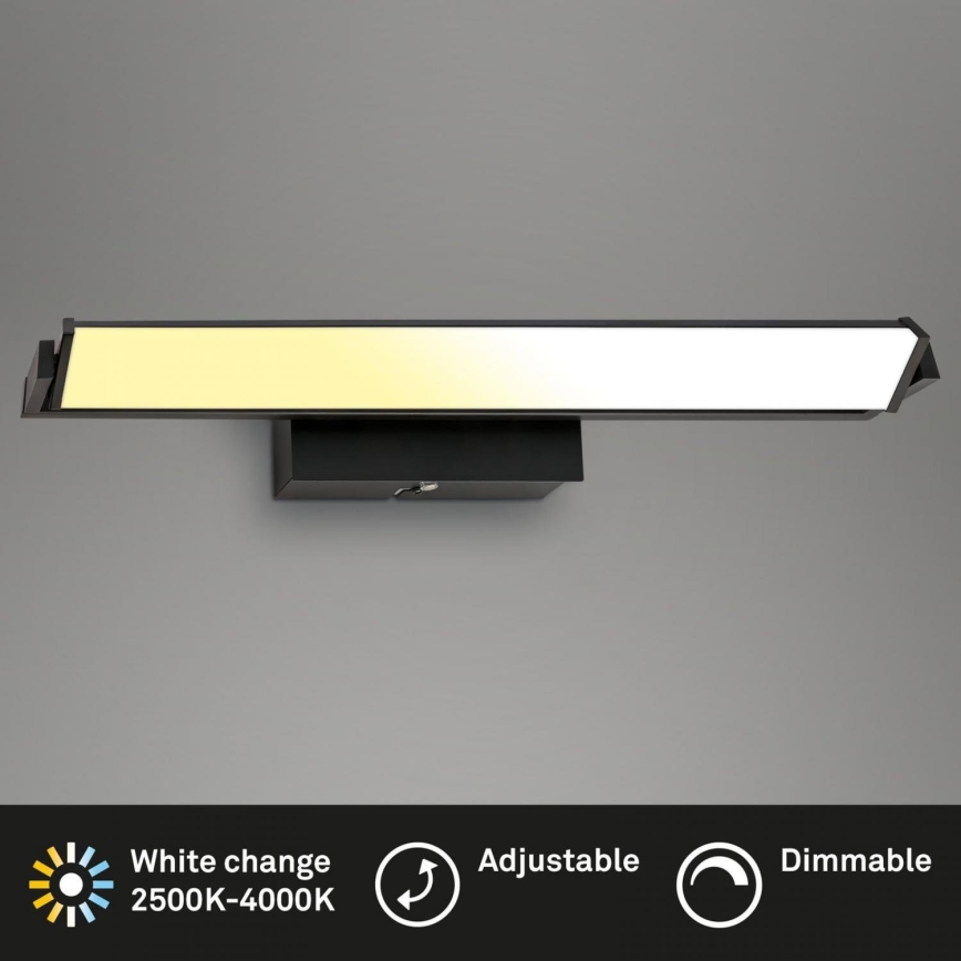 Brilo - LED pritemdomas sieninis šviestuvas LED/18W/230V 2700-4000K juoda