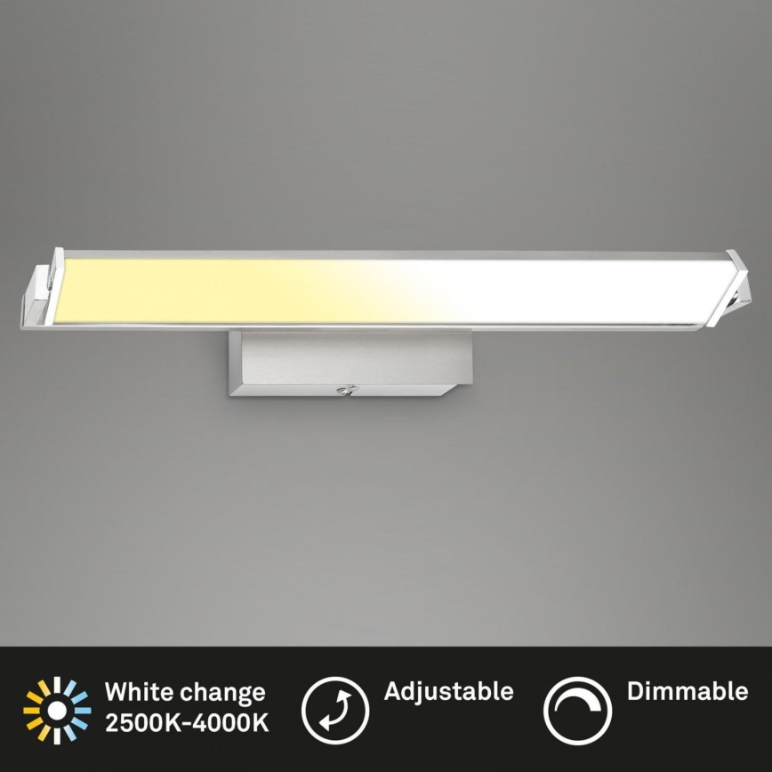 Brilo - LED pritemdomas sieninis šviestuvas LED/18W/230V 2700-4000K sidabras
