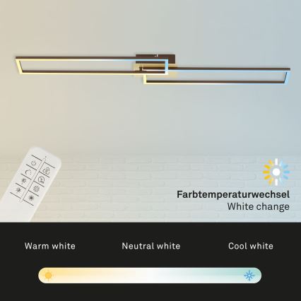 Brilo - LED Pritemdomas tvirtinamas sietynas FRAME 2xLED/20W/230V 2700-5000K + nuotolinio valdymo pultas