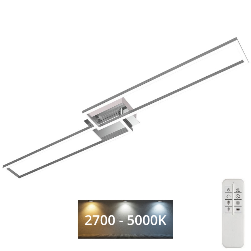 Brilo - LED Pritemdomas tvirtinamas sietynas FRAME 2xLED/20W/230V 2700-5000K + nuotolinio valdymo pultas