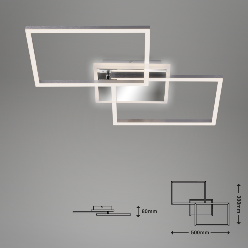 Brilo - LED Pritemdomas tvirtinamas sietynas FRAME 2xLED/20W/230V 2700-6500K + nuotolinio valdymo pultas