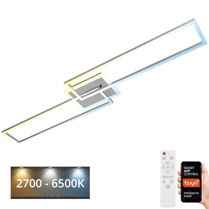 Brilo - LED Pritemdomas tvirtinamas sietynas FRAME 2xLED/20W/230V 2700-6500K Wi-Fi Tuya + nuotolinio valdymo pultas