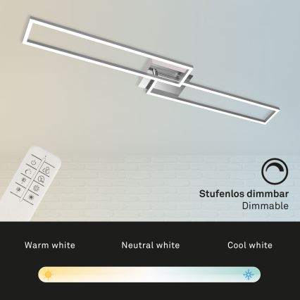 Brilo - LED Pritemdomas tvirtinamas sietynas FRAME 2xLED/20W/230V 2700-5000K + nuotolinio valdymo pultas