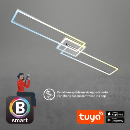 Brilo - LED Pritemdomas tvirtinamas sietynas FRAME 2xLED/20W/230V 2700-6500K Wi-Fi Tuya + nuotolinio valdymo pultas