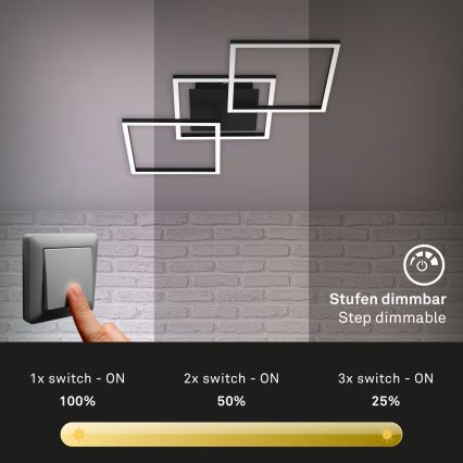 Brilo - LED Pritemdomas tvirtinamas sietynas FRAME LED/30W/230V