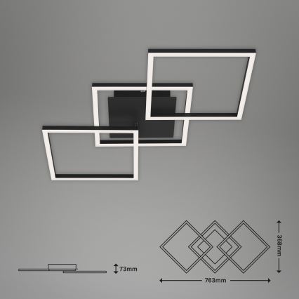 Brilo - LED Pritemdomas tvirtinamas sietynas FRAME LED/30W/230V