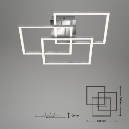 Brilo - LED Pritemdomas tvirtinamas sietynas FRAME LED/40W/230V 2700-5000K Wi-Fi Tuya + nuotolinio valdymo pultas