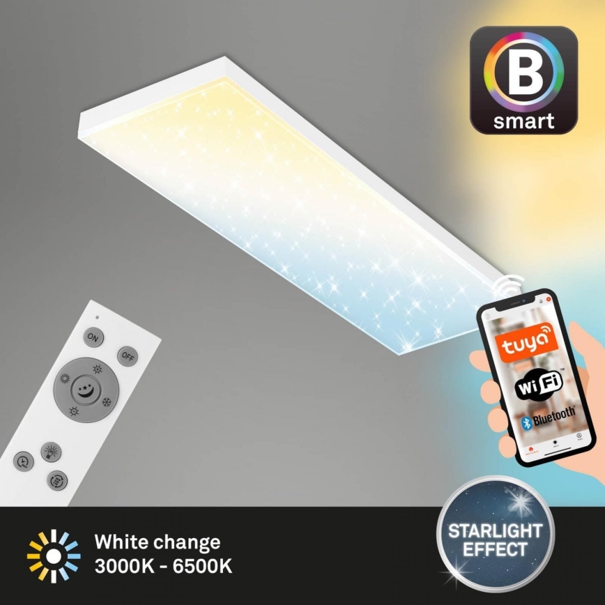 Brilo - LED Reguliuojama ant pagrindo montuojama panelė FRAMELESS LED/28W/230V 3000-6500K Wi-Fi Tuya + nuotolinio valdymo pultas