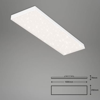 Brilo - LED Reguliuojama ant pagrindo montuojama panelė FRAMELESS LED/28W/230V 3000-6500K Wi-Fi Tuya + nuotolinio valdymo pultas