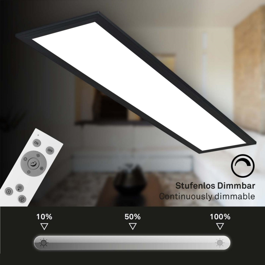 Brilo - LED Reguliuojama ant pagrindo montuojama panelė LED/24,5W/230V 3000-6500K + nuotolinio valdymo pultas