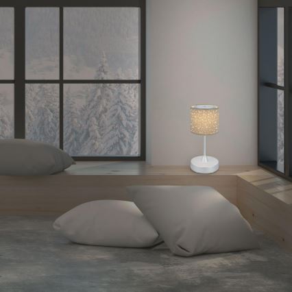 Brilo - LED reguliuojama įkraunama lauko stalo lempa LOLE LED/3W/5V 2000mAh IP44 sidabrinė/kreminė