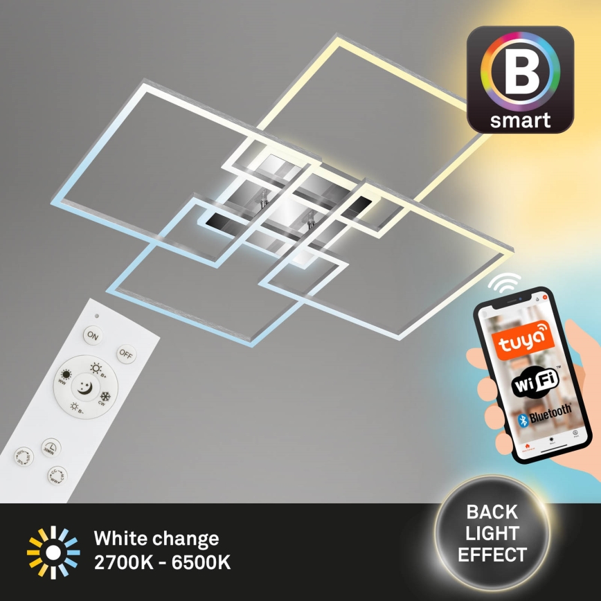 Brilo - LED reguliuojamas lubinis šviestuvas FRAME LED/50W/230V 2700-6500K Wi-Fi Tuya + nuotolinis valdymas