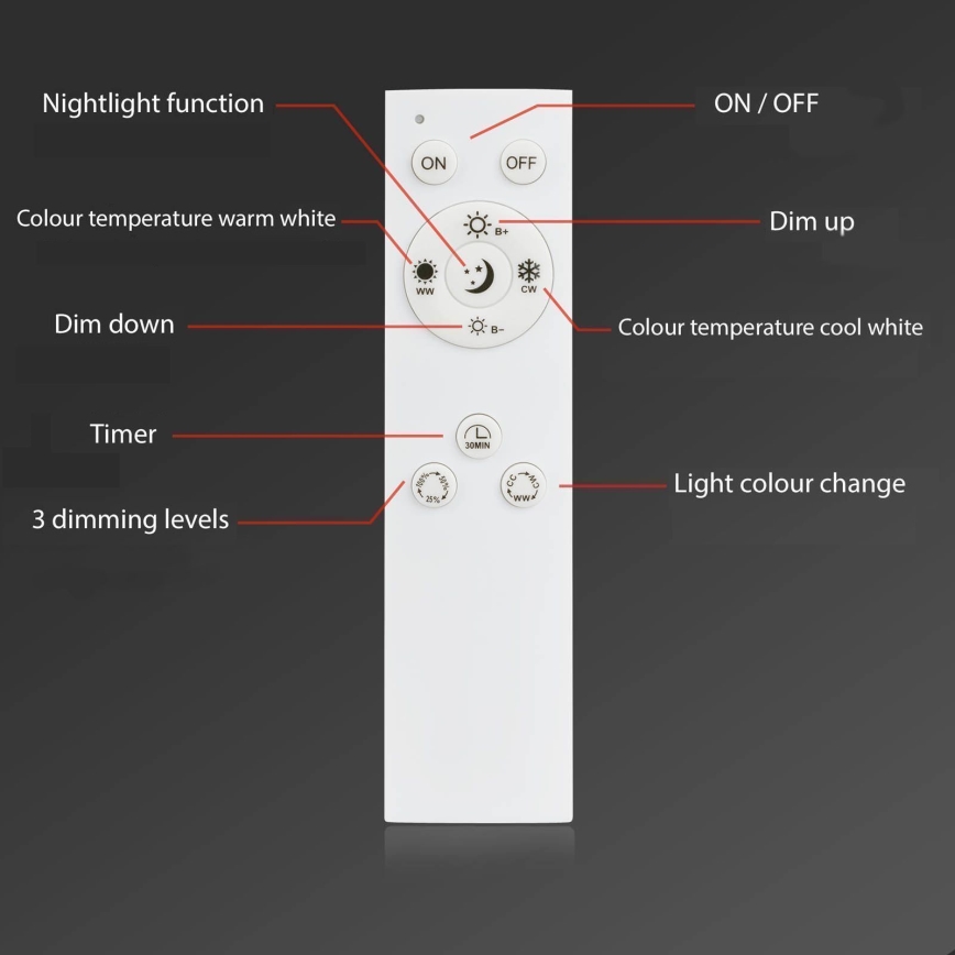 Brilo - LED reguliuojamas lubinis šviestuvas FRAME LED/50W/230V 2700-6500K Wi-Fi Tuya + nuotolinis valdymas