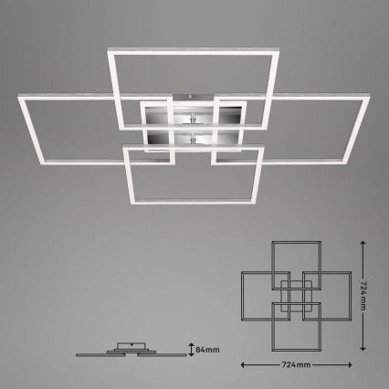 Brilo - LED reguliuojamas lubinis šviestuvas FRAME LED/50W/230V 2700-6500K Wi-Fi Tuya + nuotolinis valdymas
