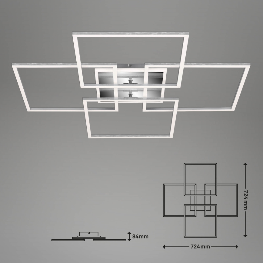 Brilo - LED reguliuojamas lubinis šviestuvas FRAME LED/50W/230V 2700-6500K Wi-Fi Tuya + nuotolinis valdymas