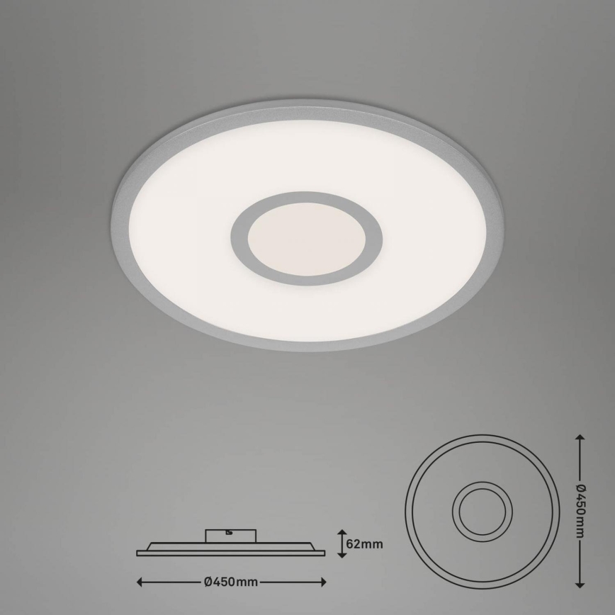 Brilo - LED RGB pritemdomas lubinis šviestuvas CENTRO LED/24W/230V 2700-6500K Wi-Fi Tuya + nuotolinio valdymo pultas