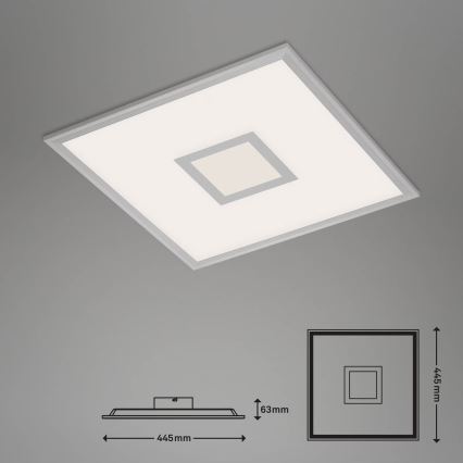 Brilo - LED RGB pritemdomas lubinis šviestuvas CENTRO LED/24W/230V 2700-6500K Wi-Fi Tuya + nuotolinio valdymo pultas