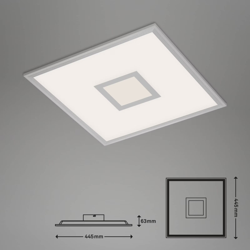 Brilo - LED RGB pritemdomas lubinis šviestuvas CENTRO LED/24W/230V 2700-6500K Wi-Fi Tuya + nuotolinio valdymo pultas