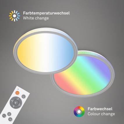 Brilo - LED RGB dimeriuojamas lubinis šviestuvas LED/40W/230V 3000-6500K + nuotolinis valdymas