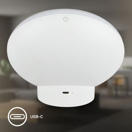 Brilo - LED RGBIC Dimeriuojamas stalinis šviestuvas TARA LED/6W/230V 3000-6500K balta + nuotolinis valdymas