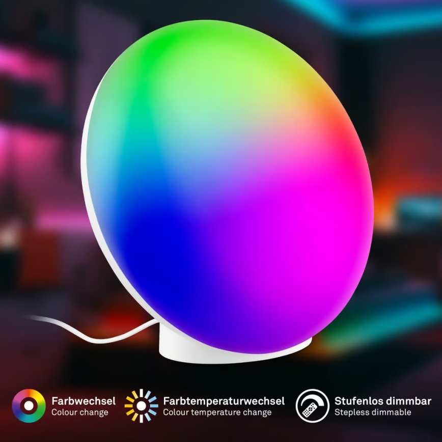 Brilo - LED RGBIC reguliuojamo ryškumo įkraunama stalinė lempa TARA LED/6W/5V 3000-6500K Wi-Fi Tuya + nuotolinis valdymas
