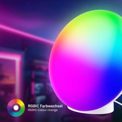 Brilo - LED RGBIC reguliuojamo ryškumo įkraunama stalinė lempa TARA LED/6W/5V 3000-6500K Wi-Fi Tuya + nuotolinis valdymas