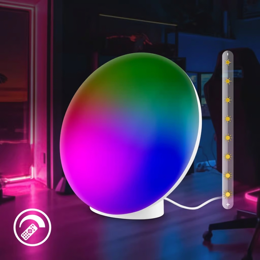 Brilo - LED RGBIC reguliuojamo ryškumo įkraunama stalinė lempa TARA LED/6W/5V 3000-6500K Wi-Fi Tuya + nuotolinis valdymas