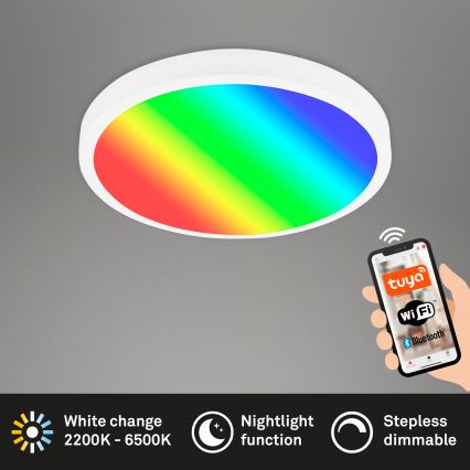 Brilo - RGBW LED dimeriuojamas lubinis šviestuvas LED/20W/230V 2200-6500K Wi-Fi Tuya skersmuo 27 cm